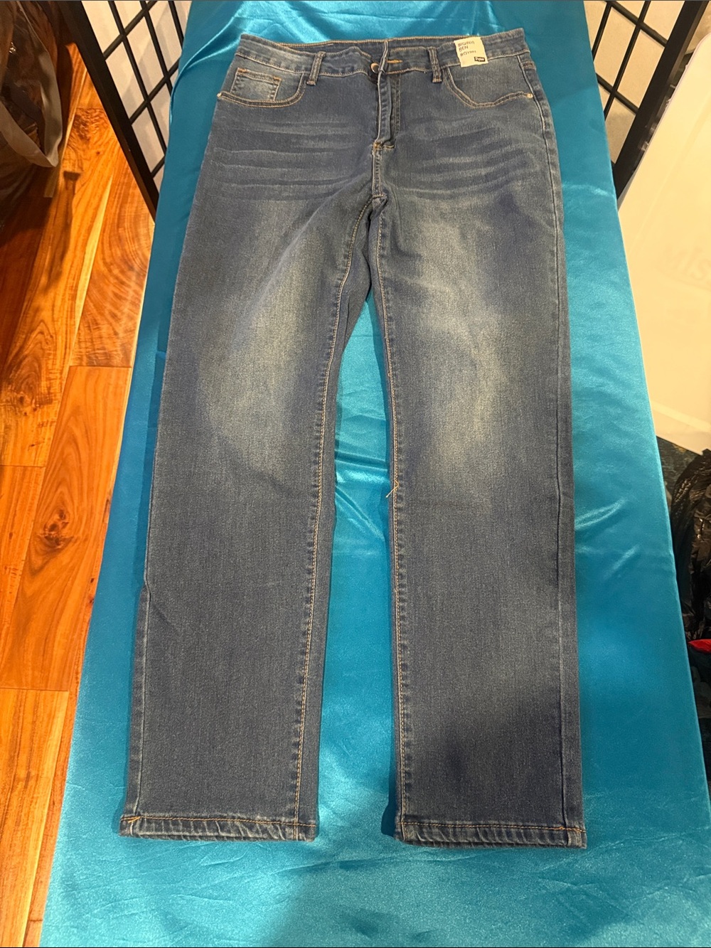 Men’s Straight Jeans - Blue Denim